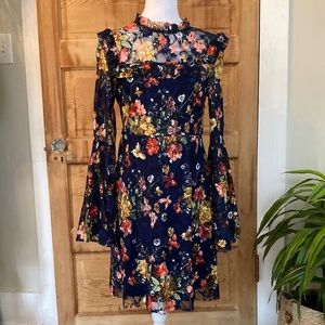 Floral embroidered dress